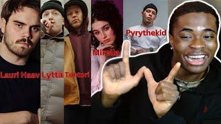 Reacting To Finnish Rappers (Lauri Haav, Lyttä, Mirella, Pyrythekid) | (FINNISH RAP)