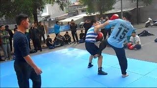 Boxer Uses Only Boxing vs Kungfu Guy (Using Punches And Kicks)