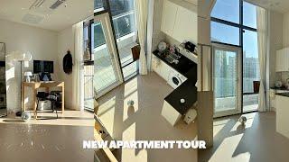 new apartment tour with terrace and spacious kitchen