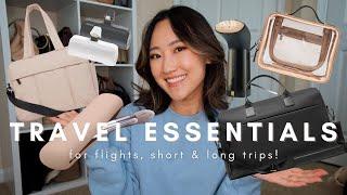MY TRAVEL ESSENTIALS: life changing travel must haves for flights, short & long trips! ️