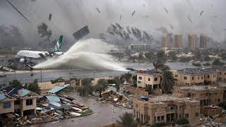 Now Jeddah, Saudi Arabia is destroyed! 116 km/h superstorm blows away everything