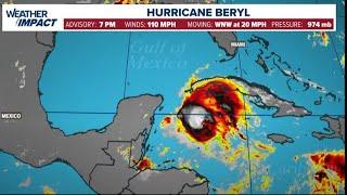 Hurricane Beryl live tracker: Track models, projected path and satellite images