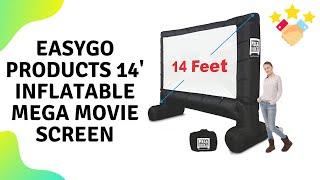 EasyGo Products 14' Inflatable Mega Movie Screen - Canvas Projection Screen for Outdoor Parties