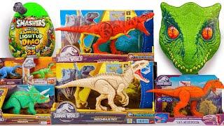 Jurassic World Unboxing Review | Dinosaur Mystery Box, Zuru Smashers Dino, Indominus Rex | ASMR