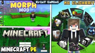 BEST MORPH MOD FOR MINECRAFT PE | SHAPESHIFTER MOD FOR MCPE | 2023!