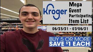 KROGER MEGA EVENT PARTICIPATING ITEMS LIST! ~ SO MANY ITEMS INCLUDED!