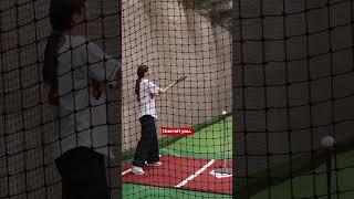 Caitlin Clark Shows Off Skills in the Batting Cage at the Indianapolis Indians Game | Indiana Fever