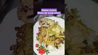 sayur rebong campur geneman luntas