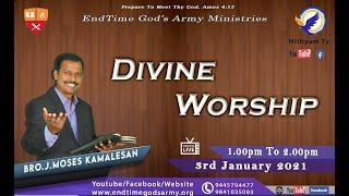 Divine Worship || Bro.J.Moses Kamalesan || End Time God's Army ||