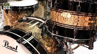 Pearl Masterworks Artisan II graphics + Session Studio Select drums