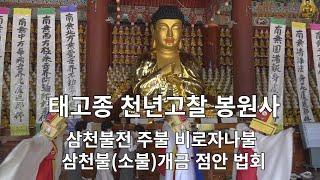 천년고찰 봉원사 비로자나불 삼천불 개금 점안법회 불교 인터넷 대표방송 불영TV