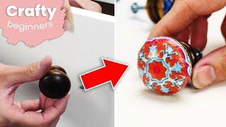 How To Make Cheap DIY Drawer Pulls At Home | Crafty