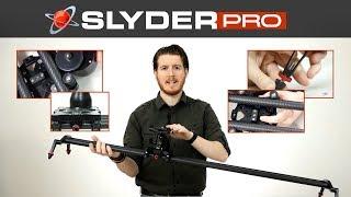 Portable Slider Dolly w/ Carbon Fiber Rails for DSLR Cameras: Digital Juice Slyder Pro for Tracking