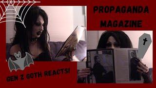 Gen Z Goth Reacts To 90s Propaganda Magazine!