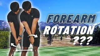 FOREARM ROTATION IN THE GOLF SWING