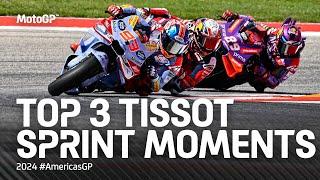 Top 3 #TissotSprint Moments!  | 2024 #AmericasGP