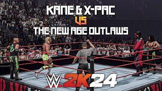 WWE 2K24 - Kane & X Pac vs The New Age Outlaws | Raw is War