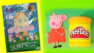 DIY How to Make Play Doh Peppa Pig Unwrapping Surprise bag MsDisneyReviews Play-doh