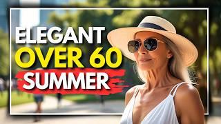  10 TIPS on how to dress elegant in a hot climate for women over 60 |️ #fashionover60 #summerstyle