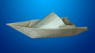  Origami boat — tutorial | How to make a boat boat out of paper. 