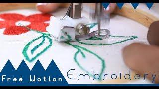 Class 50: How to use Free Motion Embroidery Foot for beginners - Brother GS2700