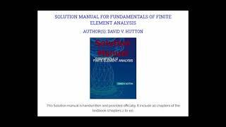 Solution Manual for Fundamentals of Finite Element Analysis – David Hutton