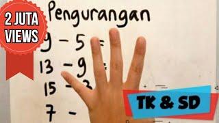 JARIMATIKA PALING MUDAH!! PENGURANGAN METODE "JARI" UNTUK ANAK-ANAK TK DAN SD