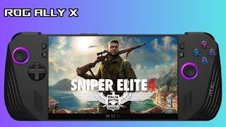 Asus Rog Ally X: Sniper Elite 4 Gameplay