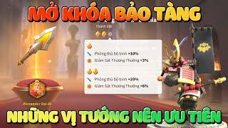 Những Vị Tướng Nên Ưu Tiên Nâng Cấp Bảo Tàng Trước Để Tiết Kiệm Xu Thánh Vật Rise of Kingdoms