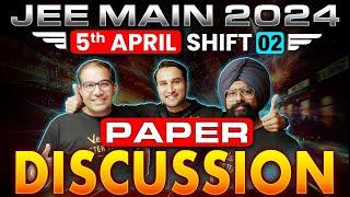 JEE Main 2024 April Attempt | Paper Solution | 5th April [ Shift 2 ] | Vedantu JEE