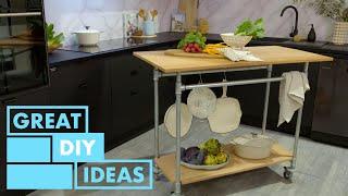 Functional DIY Kitchen Island | DIY | Great Home Ideas