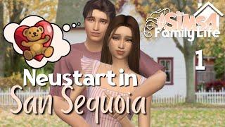 Es geht los!  Neustart in San Sequoia  [01] Let's Play Sims 4 - Family Life