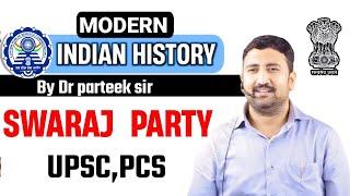 swaraj Party,, Nehru Report  Modern History by prateek singh