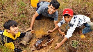 Bắt Đế Mèn Kiểu Người Rừng | Forest people catch insects