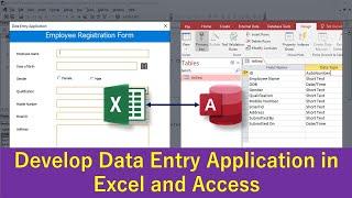 Transfer Data From MS Excel Form To MS Access Database  - Simplified