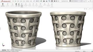 Exercise 101: How to make a 'Flower Pot' in Solidworks 2018