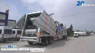 Promax M100 TWN - Full Galvanized Mobile Concrete Batching Plant