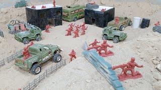 Army men (Red army vs green army big fight camp attack) #stopmotion #am