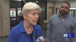 Sen. Warren urges action on gun trafficking in Springfield