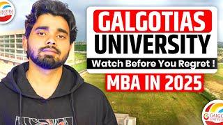 Galgotias University MBA in 2025  Is It a Waste of Money?  Fees  ROI & Honest Review