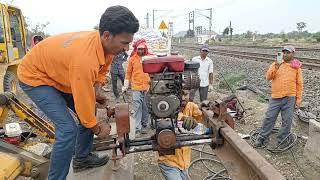 Railway  line drilling | #centralrailway #indianrailways