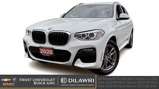 2020 BMW X3 XDrive30i New Brakes! Clean CarFax LowKM Winter Tire PKG  M-Sport at Frost stock 3373B