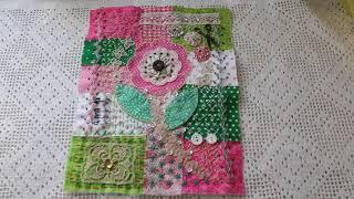 My Slow Stitch Block for Melanie Sullivan