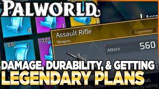 Damage, Cost, & Getting Epic / Legendary Schematics in Palworld