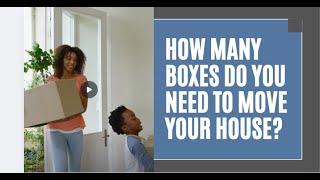 How Many Boxes Do You Need To Move Your House? | Better Removalists Newcastle