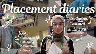 Med student hospital placement vlog🩺 | taking bloods 