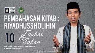 LIVE | KAJIAN RIYADHUSSHOLIHIN 10 -TAUBAT | Masjid Jami' Baiturrahman, Rimbo Panjang