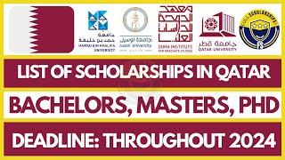 List of Top Fully Funded Scholarships in Qatar for Bachelors, Masters, and PhD Programs in 2025-2026