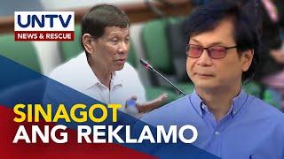 Ex-SILG. Abalos, naghain ng counter-affidavit laban sa reklamo ni dating Pangulong Rodrigo Duterte