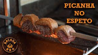 Como Fazer Picanha no Espeto (Picanha de Churrascaria) - Sacada BBQ #064